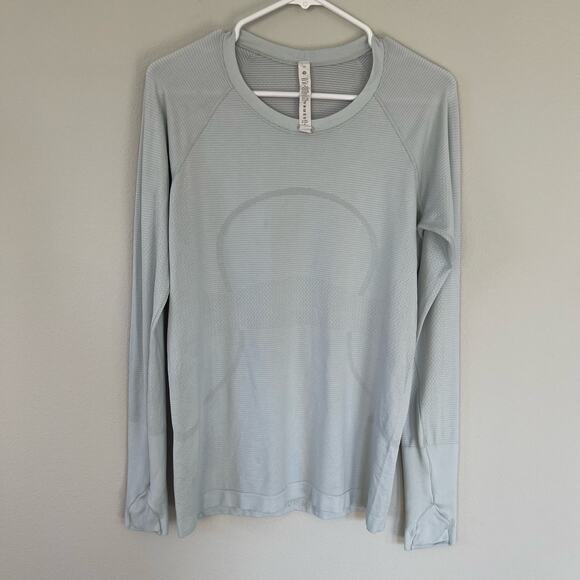 Lululemon Swiftly Tech Long Sleeve Shirt Light Blue (10) - Picture 1 of 8